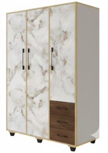 3 Door Wardrobe 006 - I