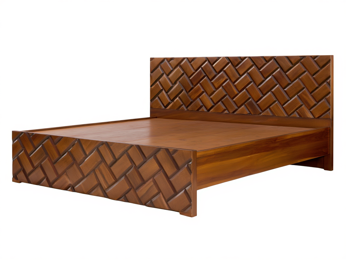 Wooden Cross Bar Cot