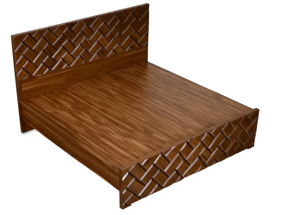 Wooden Cross Bar Cot